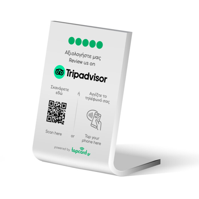 TapCard Tripadvisor Reviews Stand